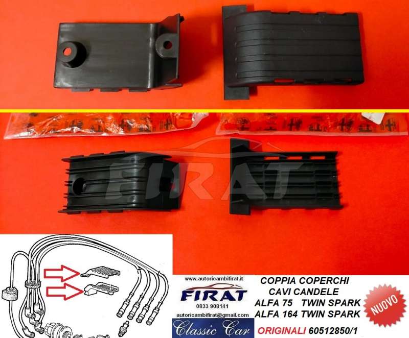 COPERCHI CAVI CANDELE ALFA 75 - 164 TWIN SPARK (60512850/1)